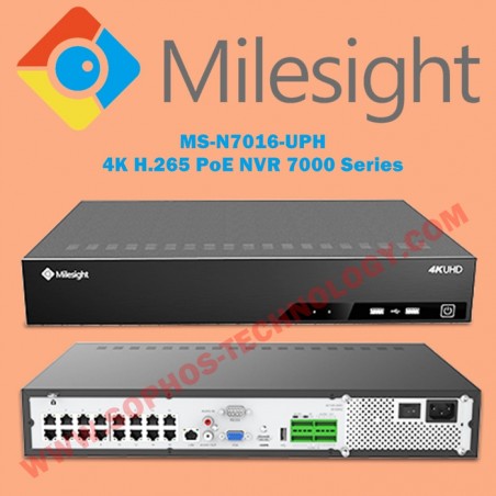 NVR Milesight 4K H 265 PoE NVR 7000 Series Harga Termurah